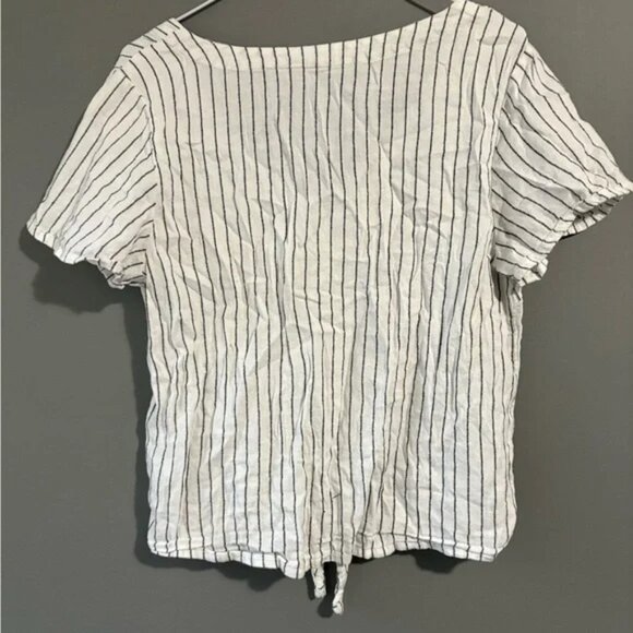 Roxy Come And Love Short Sleeve Tie-Front Shirt for Women Size Medium - Picture 2 of 7
